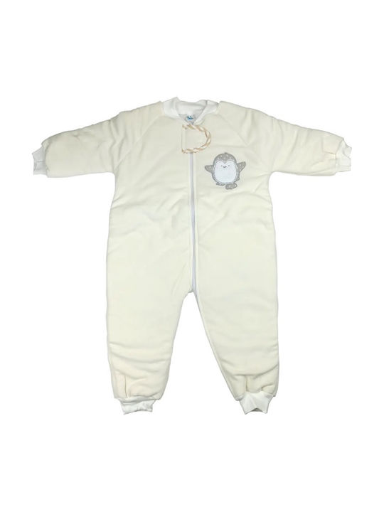 Baby Star Winter Baby Sleeping Bag with Feet No0 2.5 Tog Ecru 7905.E.0