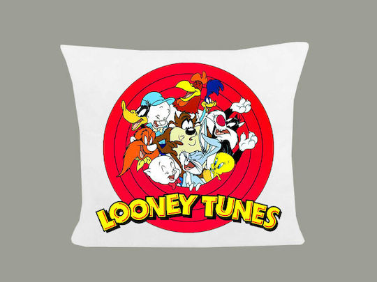 Kinder Wurfkissen Maße 40x40cm Looney Tunes Weiß