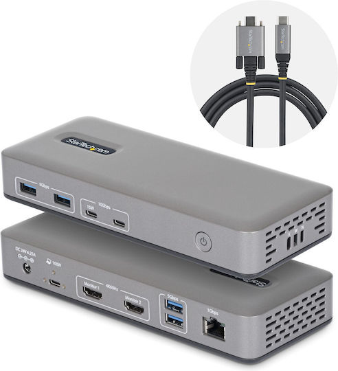 StarTech Hub 10 Θυρών με σύνδεση USB-A Γκρι