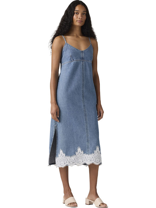 Levi's 90's Maxi Slip Dress Denim Blue 005J10000 | Skroutz.mt Levi's 90's Maxi Slip Dress Denim Blue 005J10000 | Skroutz.mt