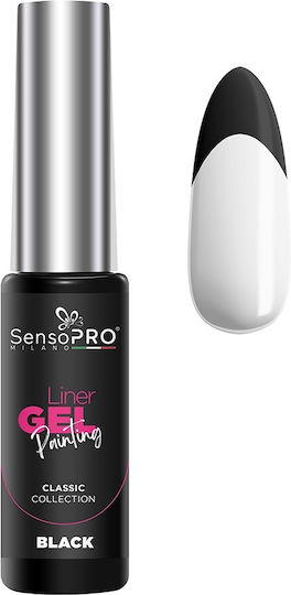 Sensopro Milano Classic UV Гел За Нокти Лайнер Черен 8мл