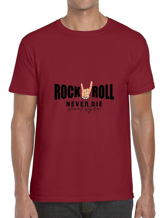 T-shirt Rock Roll Never Die Street Style Pop Cu...
