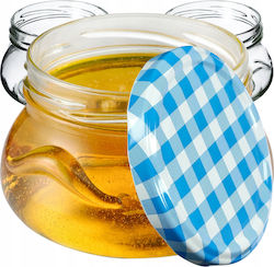 Kadax Borcan Din Sticlă Cu Capac 300ml (10 Buc)