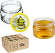 Kadax Borcan Din Sticlă Cu Capac 250ml (10 Buc)