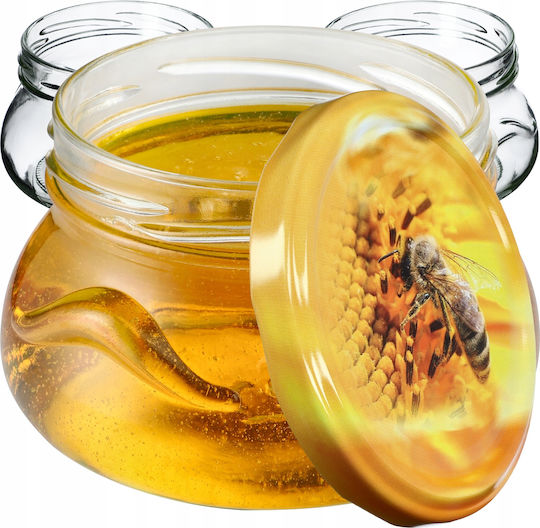 Kadax Borcan Sticlă cu Capac 300ml (10 buc)