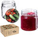 Kadax Glass Jar with Lid 200ml (10pcs)