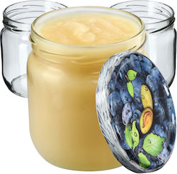 Kadax Βαζάκι Γυάλινο με Καπάκι 425ml (6τμχ)