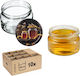 Kadax Βαζάκι Γυάλινο με Καπάκι 250ml (10τμχ)
