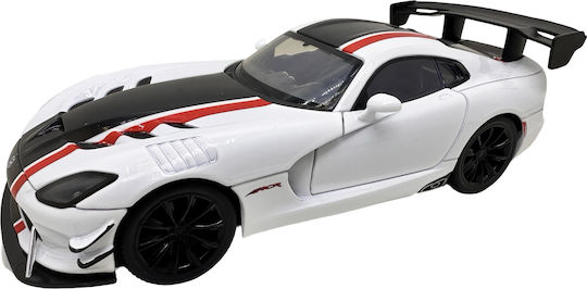 Dodge Viper Acr Alb 1:24 Replika Metalică Lumini Sunete Uși Capotă Portbagaj Deschise