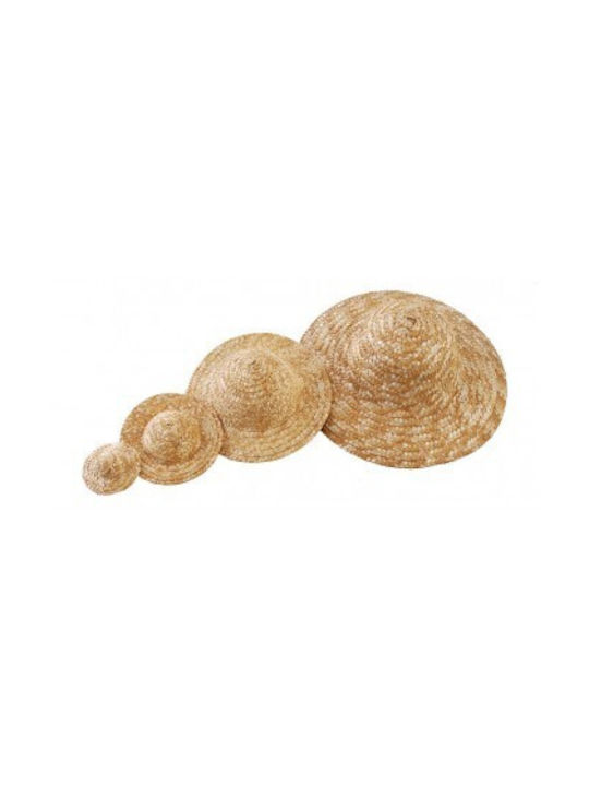 Straw-Made Decorative Hat 6.5cm