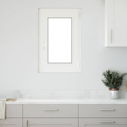 vidaXL Hinged PVC Window W50xH75cm vidaXL Hinged PVC Window W50xH75cm