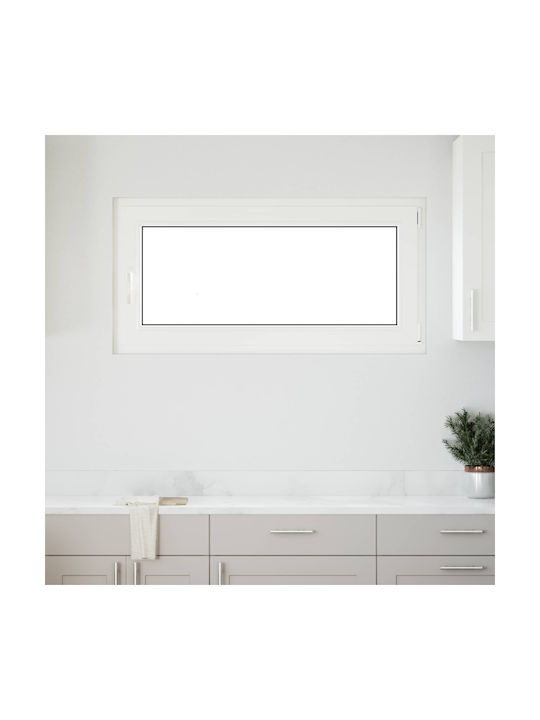 vidaXL Aufklappbares PVC-Fenster Risor P120xH60cm