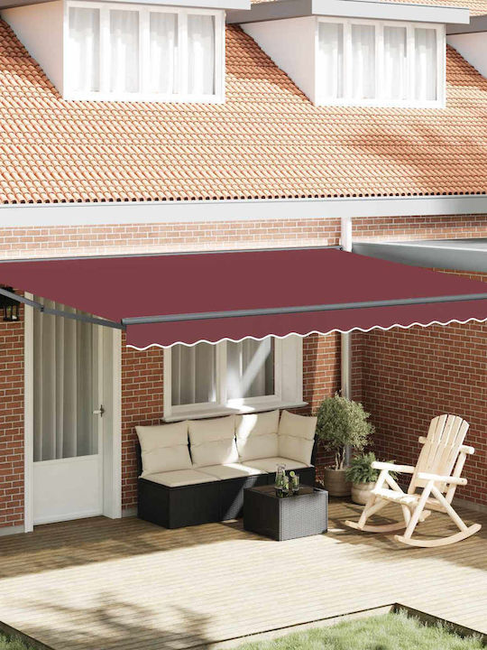vidaXL Schelet De Copertină Terasă Cu LED 4.5x3m