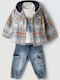 Kids Set with Pants & Coat Summer 3 Pieces White
