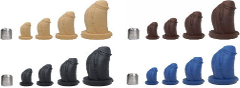 Τεράστιο & Παχύ Ομοίωμα Πέους Σιλικόνης Jabba Hut Platinum Silicone X-large Fat Dildo 35,5 Cm Καφέ