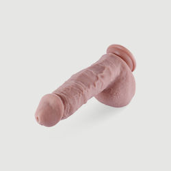 Ομοίωμα Πέους Σιλικόνης Hismith Sex Machines Kliclok Silicone Realistic Dildo 21 Cm Φυσικό