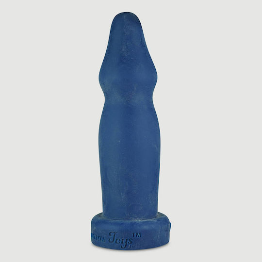 Large Silicone Plug Bulging Head War Machine Platinum Silicone Large Butt Plug 27.4 Cm Blue