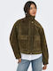 Jachetă Biker Suede Dama Verde