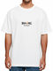 Oversized T-shirt Rock Roll Never Die Street Style Pop Culture White