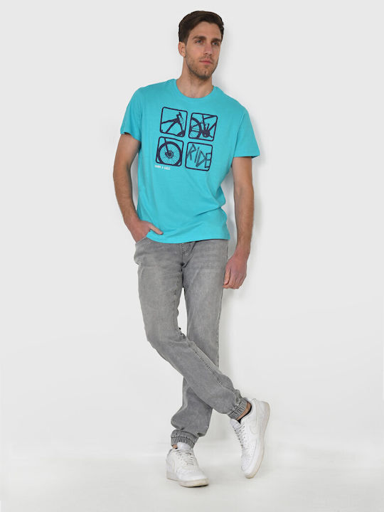 American Stars T-Shirt Türkis