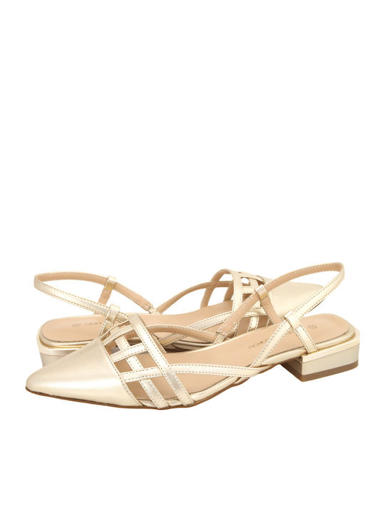 Top3 Damen Ballerinas Gold