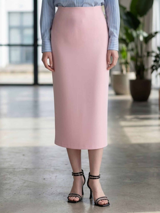 Benissimo Bleistift Hohe Taille Damenrock Rosa