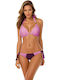 Bikinihosen Slip mit Schnürung Rosa