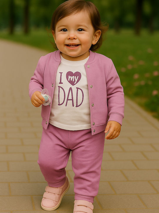 Kinder Trainingsanzüge Mit Jacke Mit Bluse Rosa