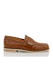 Δερμάτινα Γυναικεία Loafers σε Ταμπά Χρώμα