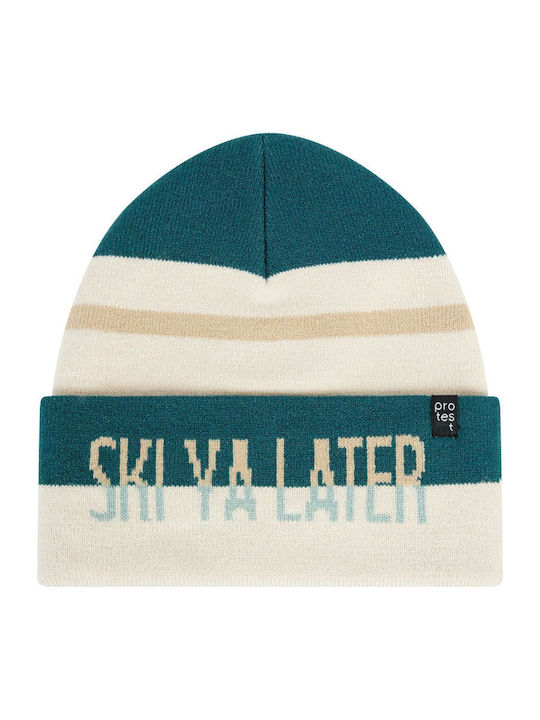 Beanie Γυναικείος Σκούφος Πλεκτός σε Μπεζ χρώμα