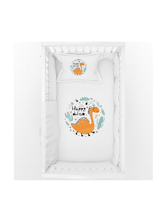 Bonjour Bebe Set Baby Crib Cotton White Sheets