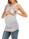 Sleeveless Maternity Nursing Top Grey