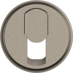 Celiane Plate RJ11 Phone Socket Titanium