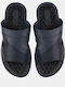 Leather Men's Sandals In Blue Colour