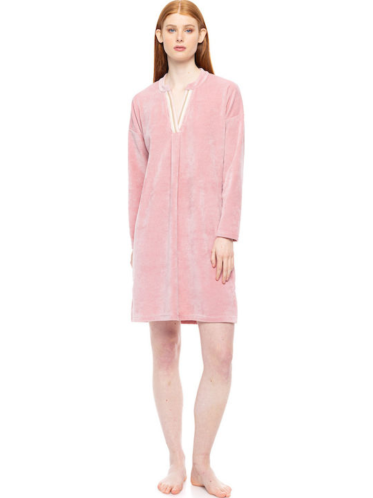 Pink Label Winter Women's Cotton Pajama Set Sand