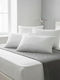 SteweHome Set of 4 Orthopedic Bed Pillows Visco Waterproof with Protective Cover White 50x70cm