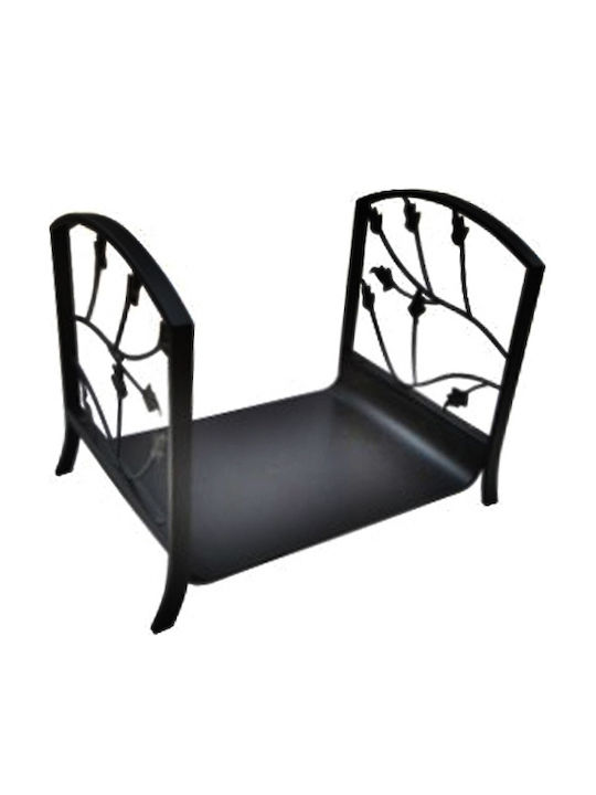 SGTT Hölzernes Holzlagerkorb 40x37x31cm Schwarze SGTT Hölzernes Holzlagerkorb 40x37x31cm Schwarze