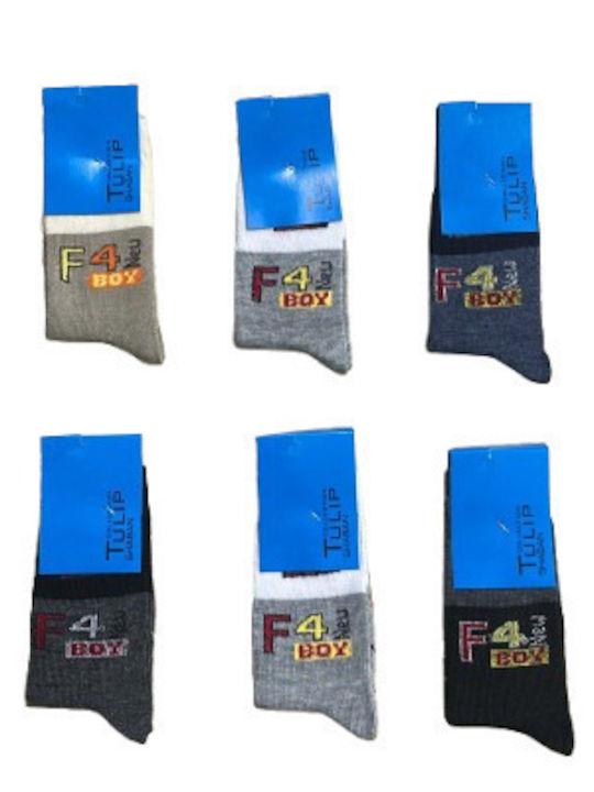 Off Mode Wear Детски Чорапи Височина До Коляното Многоцветни 6 Чифта