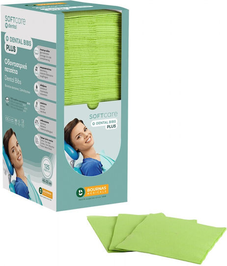 Зъболекарска Кърпа Soft Care Plus Дозатор Лайм 500 Бройки
