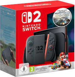 Nintendo Switch 2 256GB & Mario Kart World Bundle + Hogwarts Legacy Game-Key Card