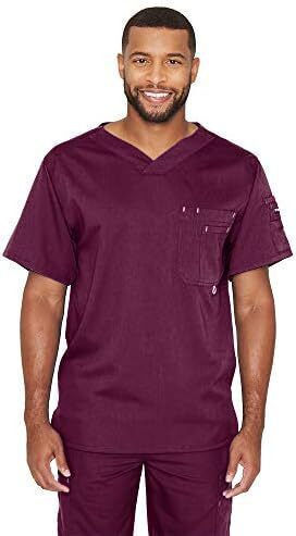 Barco Male Medical Blouse Burgundy