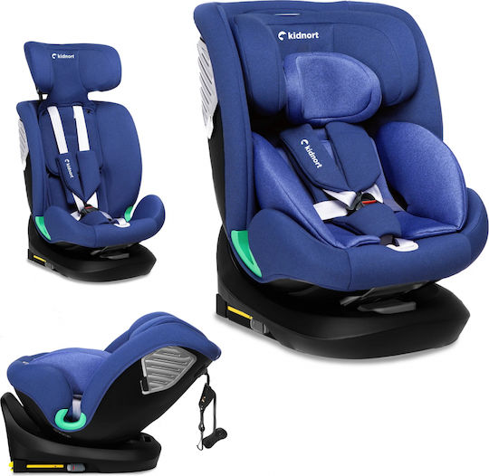 Kidnort Scaun Auto i-Size cu Isofix Albastru 9-36 kg