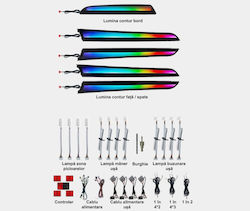 Ambient Lights Dedicated Audi A5 8t 2008-2017 Rgb Acrylic 17 In 1 Dynamic Symphony Effect Bluetooth App Button Control Ambient Lights Dedicated Audi A5 8t 2008-2017 Rgb Acrylic 17 In 1 Dynamic Symphony Effect Bluetooth App Button Control