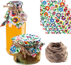 Lids Caps Jars Preserves Bottles Napkins + Jute String X10 Lids Caps Jars Preserves Bottles Napkins + Jute String X10