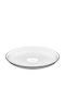 Kadax Serving Plate Desert Glass Transparent with Diameter 17.5cm 2 Pieces