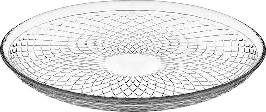 Kadax Serving Plate Desert Glass Transparent with Diameter 17.5cm 2 Pieces