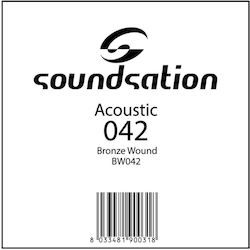 Soundsation Bw042 Saiten Für Akustische Gitarre Bronze Wound 0.42