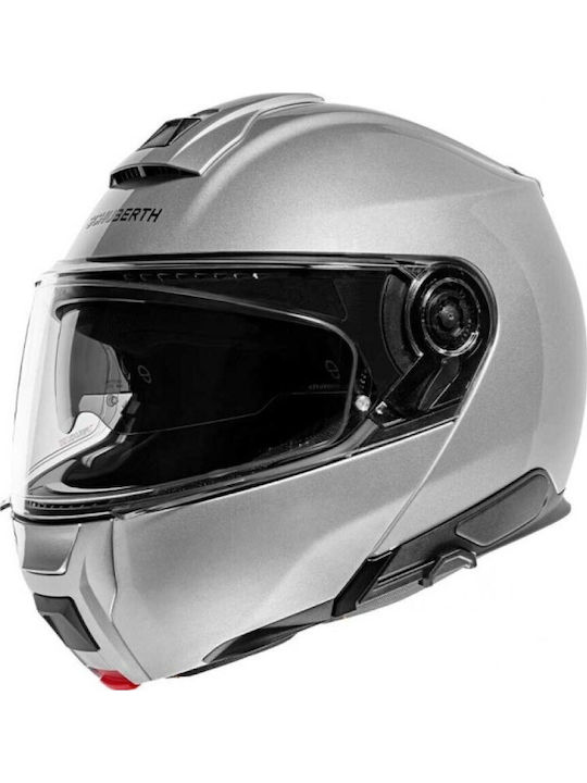 Schuberth C5 Glossy Silver Κράνος Μηχανής Flip-...