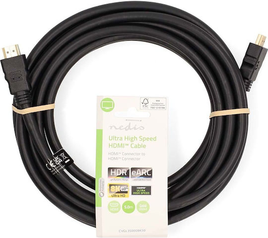 Nedis Кабел HDMI мъжки - HDMI мъжки 5 м черен