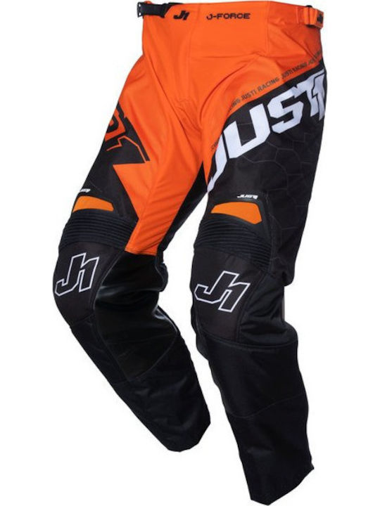 Just1 Racing J-Force Hexa Pantaloni De Călărie Pentru Bărbați Vară Portocalii/Negri Just1 Racing J-Force Hexa Pantaloni De Călărie Pentru Bărbați Vară Portocalii/Negri